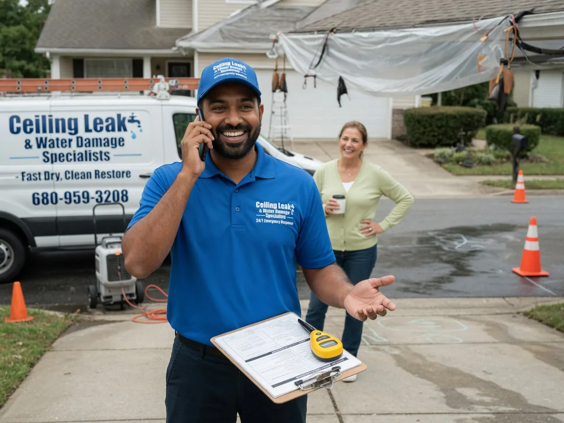 Ceiling Leak Cleanup Oak Grove, AR FAQs